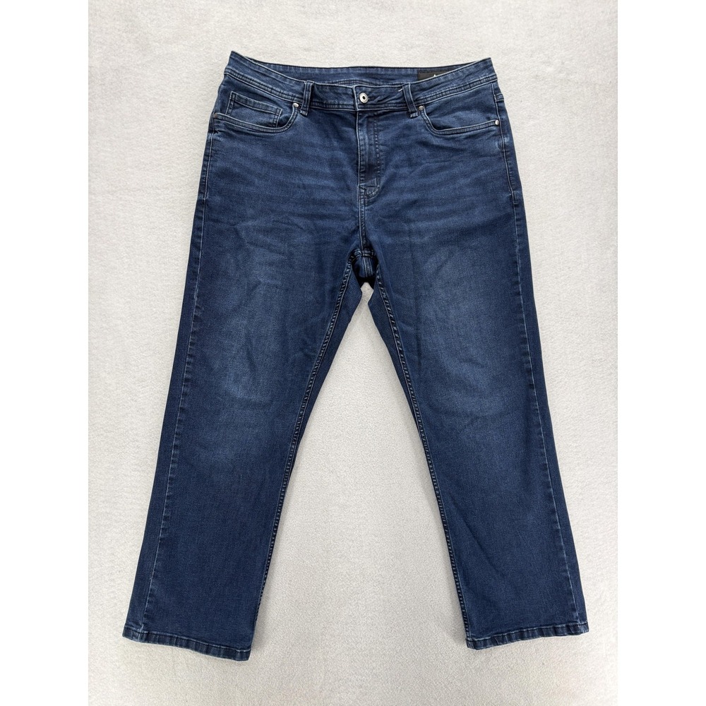 The Perfect Jean NYC Jeans Mens 38x30 Thick Thicc Straight Blue Stretch Denim